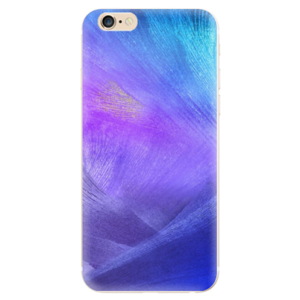 Odolné silikónové puzdro iSaprio - Purple Feathers - iPhone 6/6S