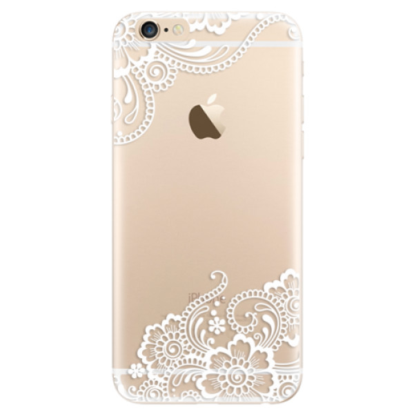 Odolné silikónové puzdro iSaprio - White Lace 02 - iPhone 6/6S