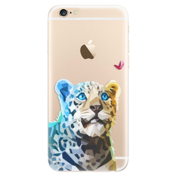 Odolné silikónové puzdro iSaprio - Leopard With Butterfly - iPhone 6/6S