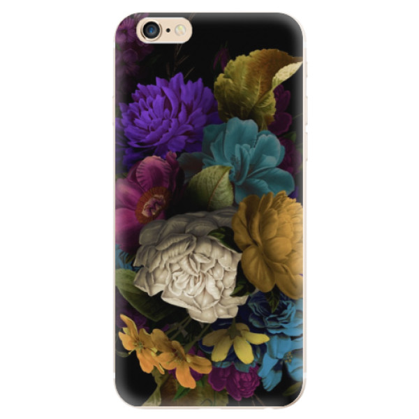 Odolné silikónové puzdro iSaprio - Dark Flowers - iPhone 6/6S
