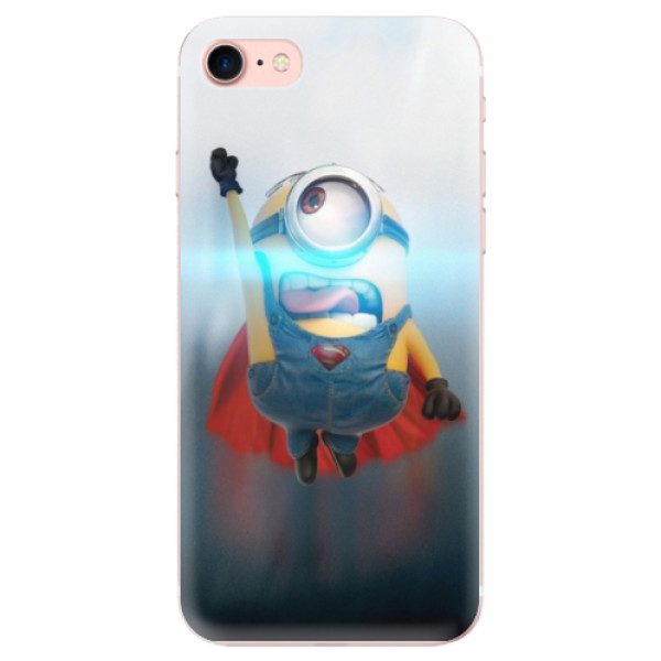 Odolné silikónové puzdro iSaprio - Mimons Superman 02 - iPhone 7