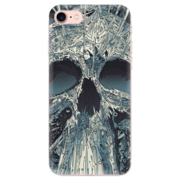 Odolné silikónové puzdro iSaprio - Abstract Skull - iPhone 7