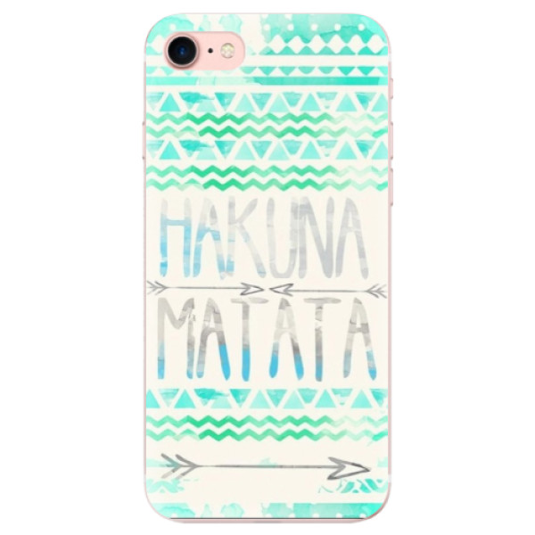 Odolné silikónové puzdro iSaprio - Hakuna Matata Green - iPhone 7