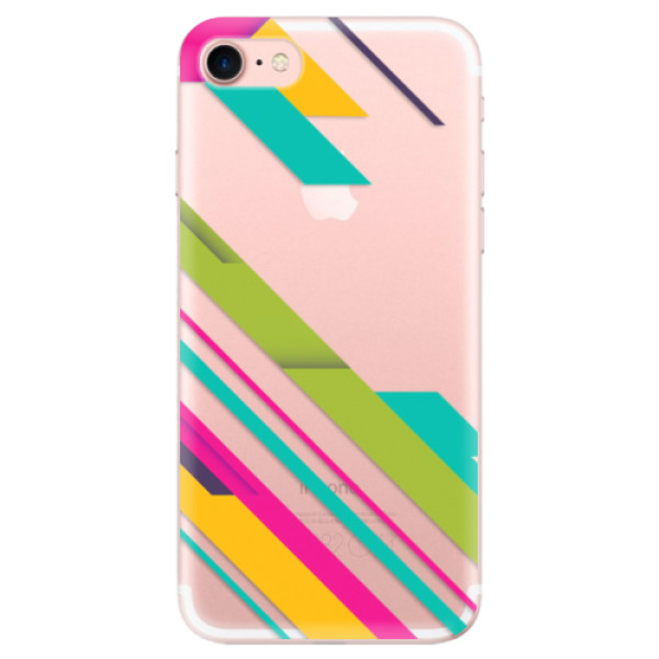 Odolné silikónové puzdro iSaprio - Color Stripes 03 - iPhone 7