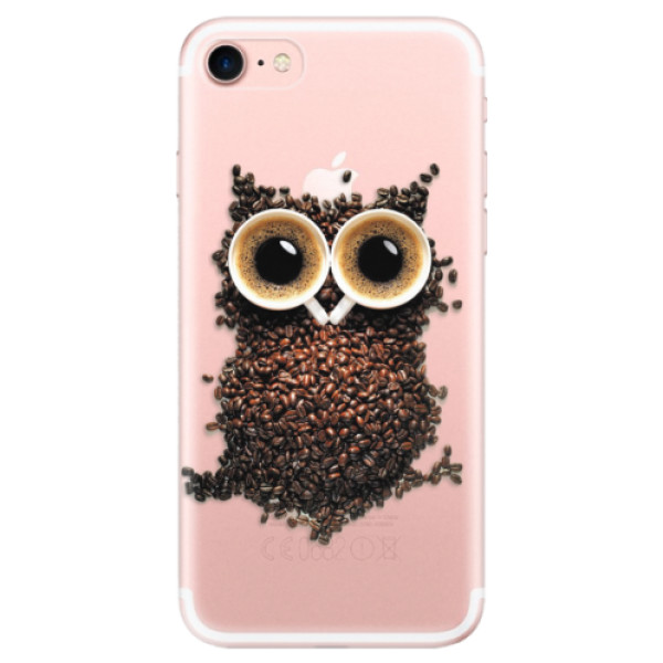 Odolné silikónové puzdro iSaprio - Owl And Coffee - iPhone 7