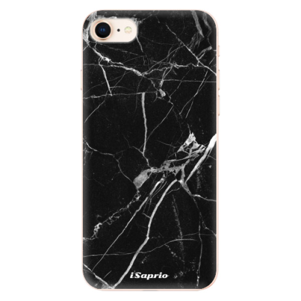 Odolné silikónové puzdro iSaprio - Black Marble 18 - iPhone 8