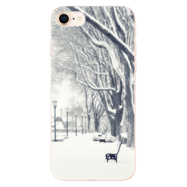 Odolné silikónové puzdro iSaprio - Snow Park - iPhone 8