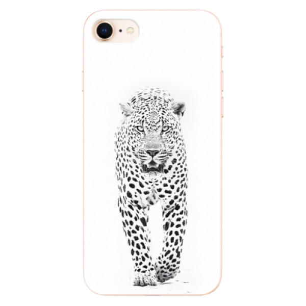 Odolné silikónové puzdro iSaprio - White Jaguar - iPhone 8