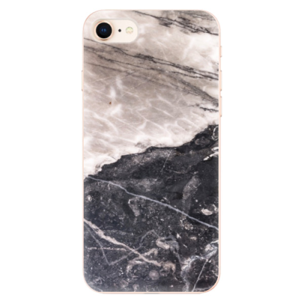 Odolné silikónové puzdro iSaprio - BW Marble - iPhone 8