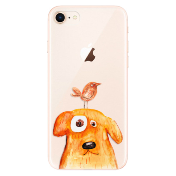 Odolné silikónové puzdro iSaprio - Dog And Bird - iPhone 8