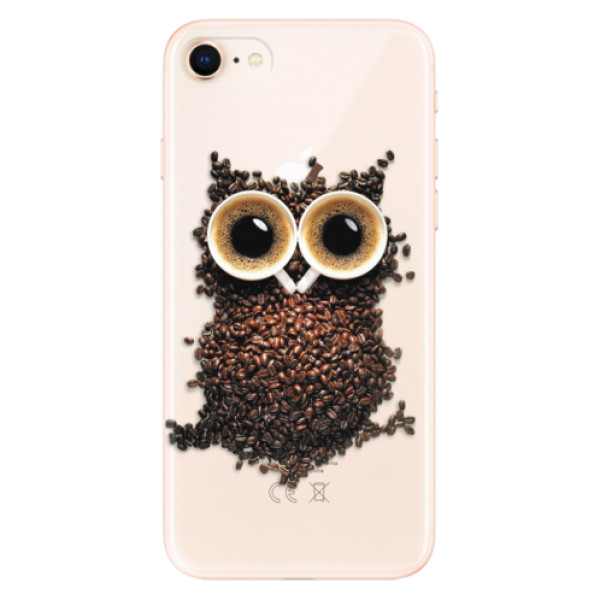Odolné silikónové puzdro iSaprio - Owl And Coffee - iPhone 8