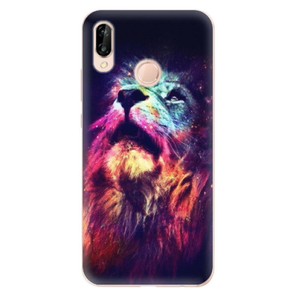 Odolné silikónové puzdro iSaprio - Lion in Colors - Huawei P20 Lite