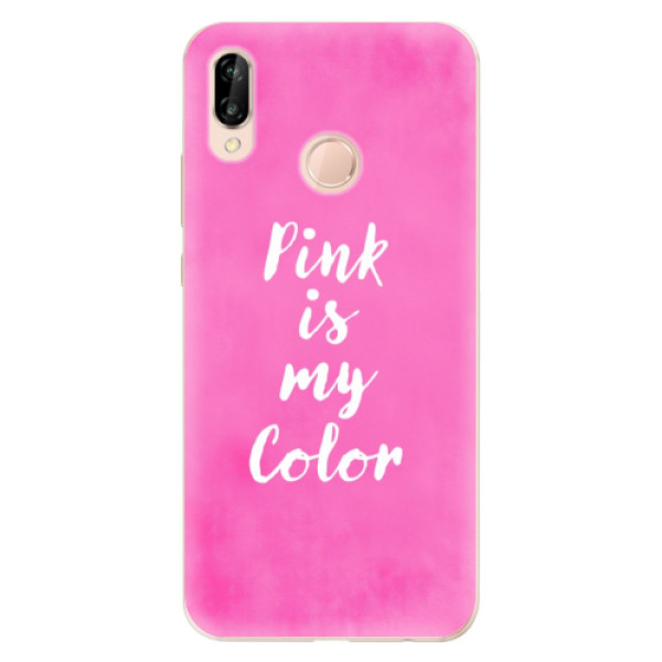 Odolné silikónové puzdro iSaprio - Pink is my color - Huawei P20 Lite