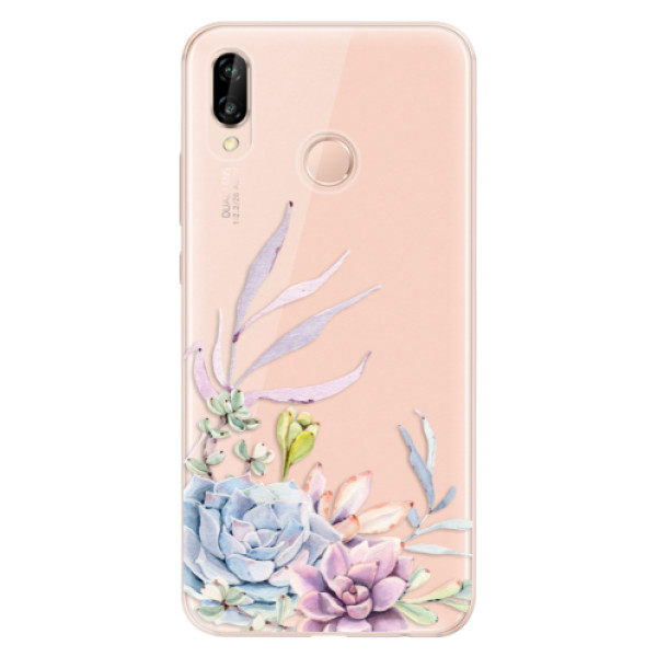 Odolné silikónové puzdro iSaprio - Succulent 01 - Huawei P20 Lite