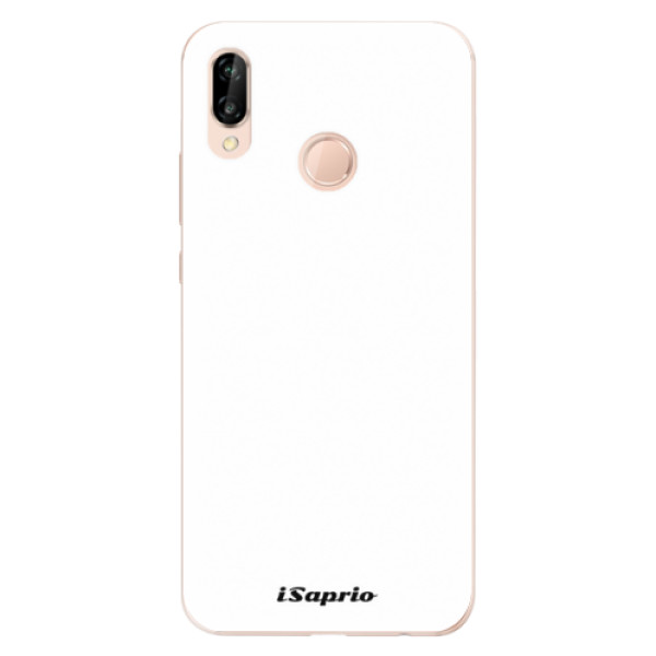 Odolné silikónové puzdro iSaprio - 4Pure - bílý - Huawei P20 Lite