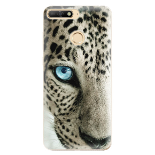 Odolné silikónové puzdro iSaprio - White Panther - Huawei Y6 Prime 2018