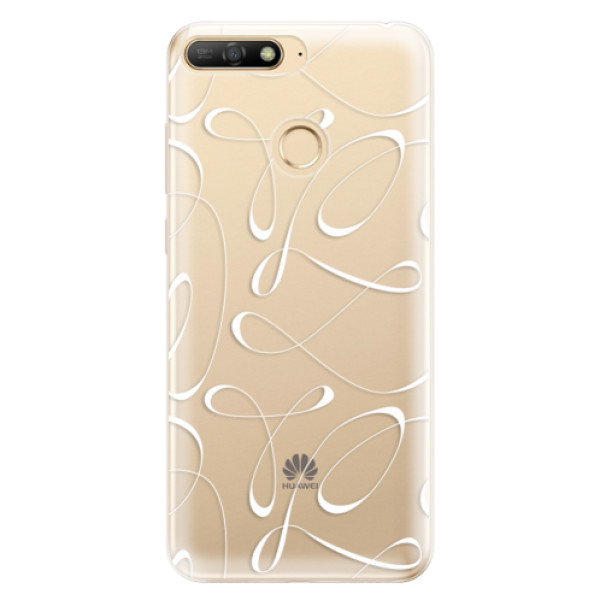 Odolné silikónové puzdro iSaprio - Fancy - white - Huawei Y6 Prime 2018