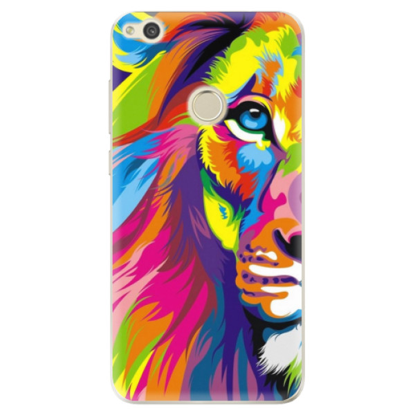 Odolné silikónové puzdro iSaprio - Rainbow Lion - Huawei P9 Lite 2017