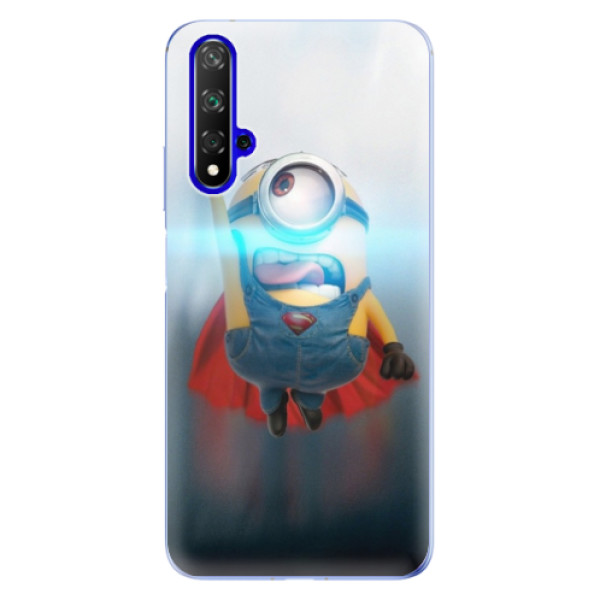 Odolné silikónové puzdro iSaprio - Mimons Superman 02 - Huawei Honor 20