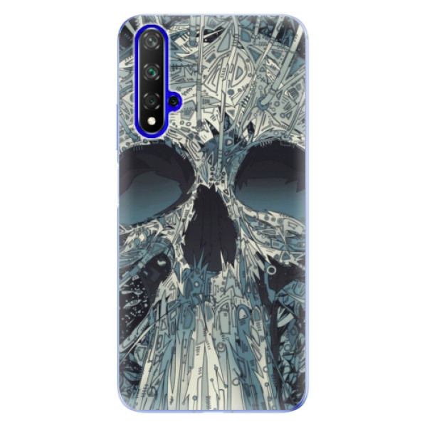 Odolné silikónové puzdro iSaprio - Abstract Skull - Huawei Honor 20