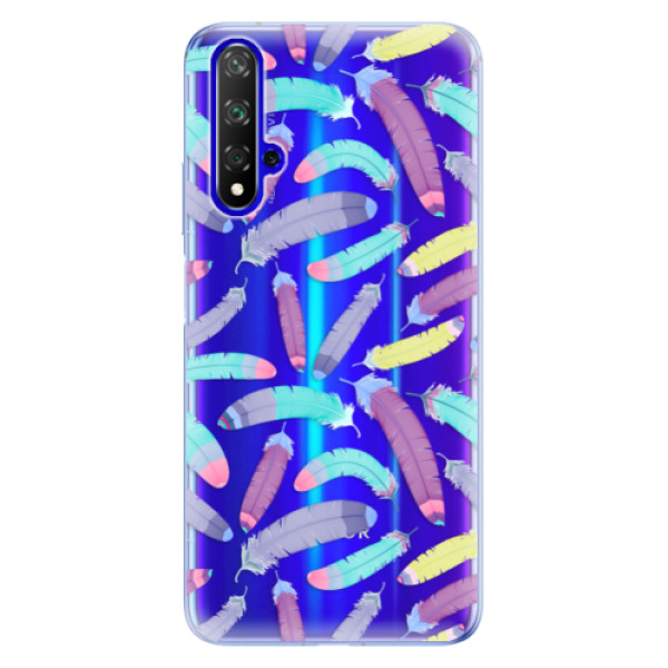 Odolné silikónové puzdro iSaprio - Feather Pattern 01 - Huawei Honor 20