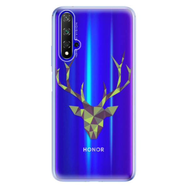 Odolné silikónové puzdro iSaprio - Deer Green - Huawei Honor 20