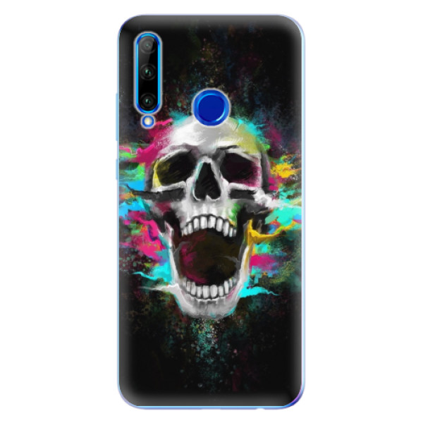 Odolné silikónové puzdro iSaprio - Skull in Colors - Huawei Honor 20 Lite