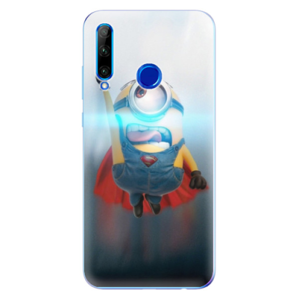 Odolné silikónové puzdro iSaprio - Mimons Superman 02 - Huawei Honor 20 Lite