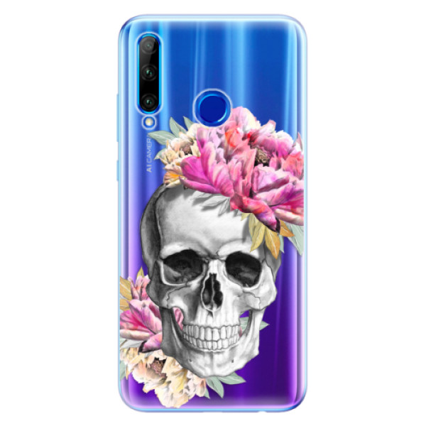 Odolné silikónové puzdro iSaprio - Pretty Skull - Huawei Honor 20 Lite