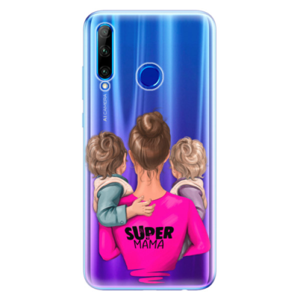 Odolné silikónové puzdro iSaprio - Super Mama - Two Boys - Huawei Honor 20 Lite
