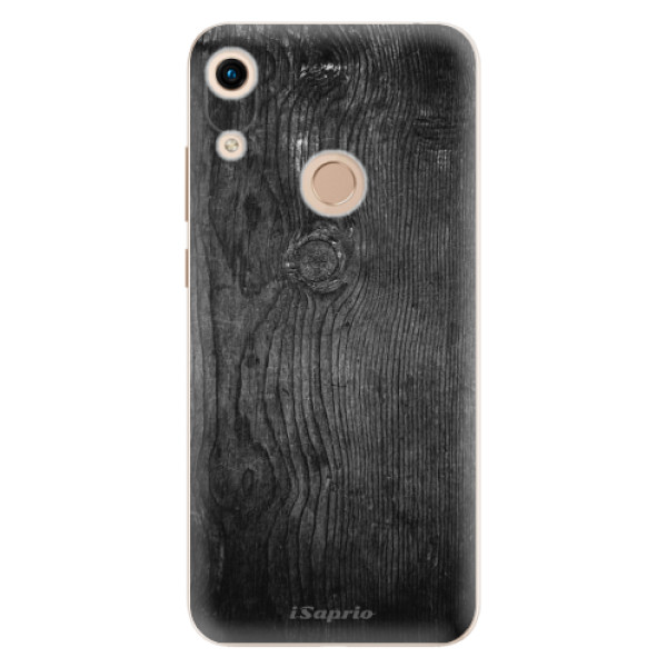 Odolné silikónové puzdro iSaprio - Black Wood 13 - Huawei Honor 8A