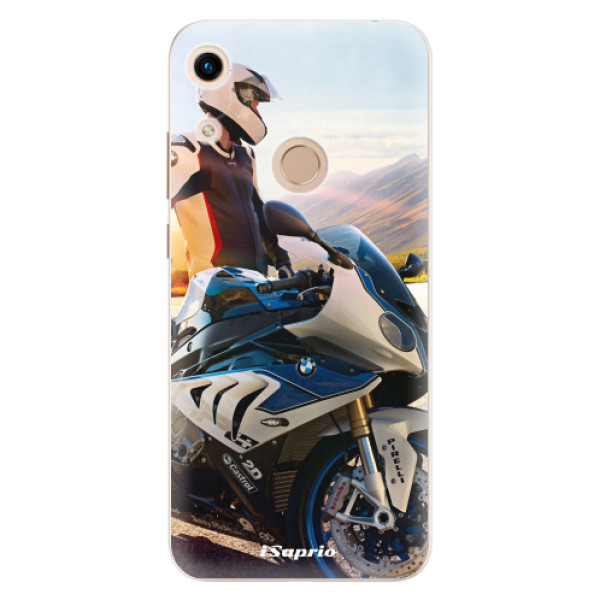 Odolné silikónové puzdro iSaprio - Motorcycle 10 - Huawei Honor 8A
