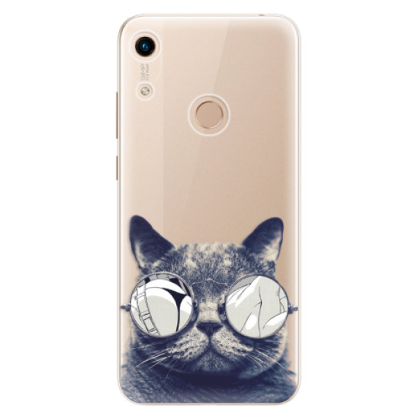 Odolné silikónové puzdro iSaprio - Crazy Cat 01 - Huawei Honor 8A