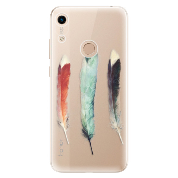 Odolné silikónové puzdro iSaprio - Three Feathers - Huawei Honor 8A