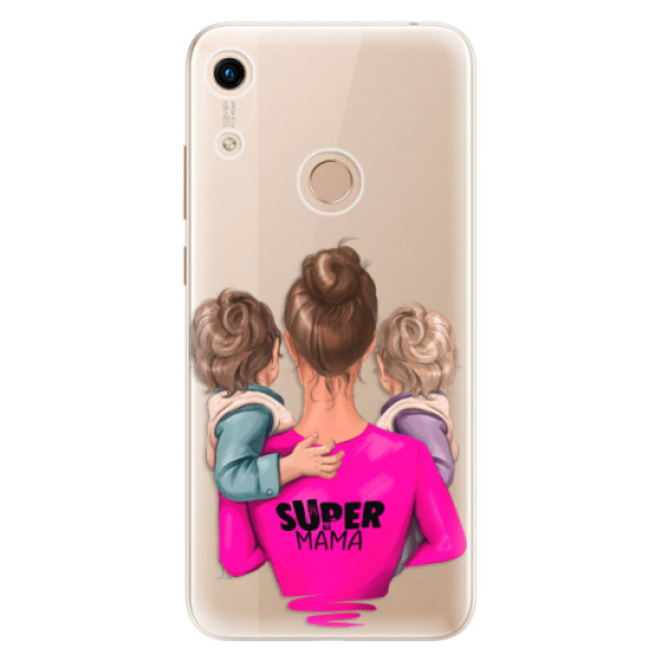 Odolné silikónové puzdro iSaprio - Super Mama - Two Boys - Huawei Honor 8A