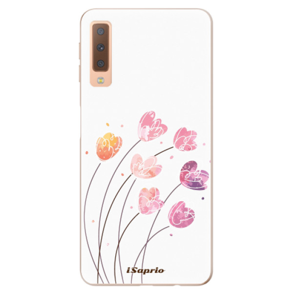 Odolné silikónové puzdro iSaprio - Flowers 14 - Samsung Galaxy A7 (2018)