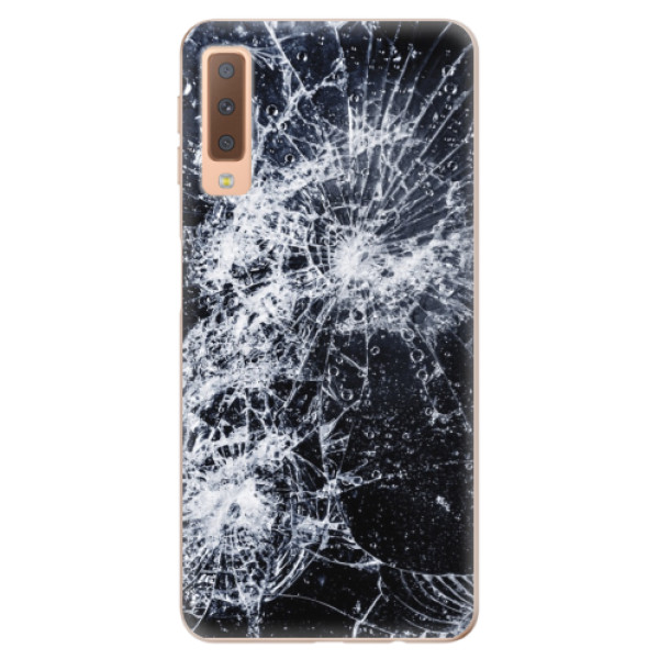 Odolné silikónové puzdro iSaprio - Cracked - Samsung Galaxy A7 (2018)