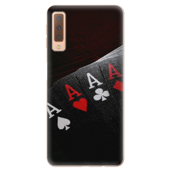 Odolné silikónové puzdro iSaprio - Poker - Samsung Galaxy A7 (2018)