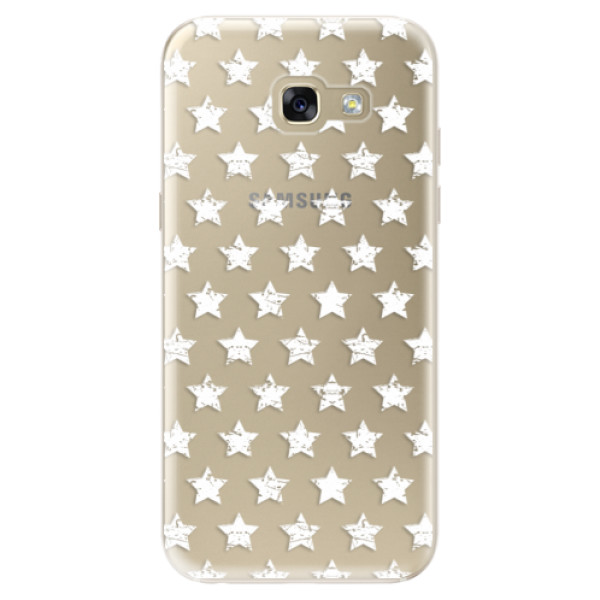Odolné silikónové puzdro iSaprio - Stars Pattern - white - Samsung Galaxy A5 2017