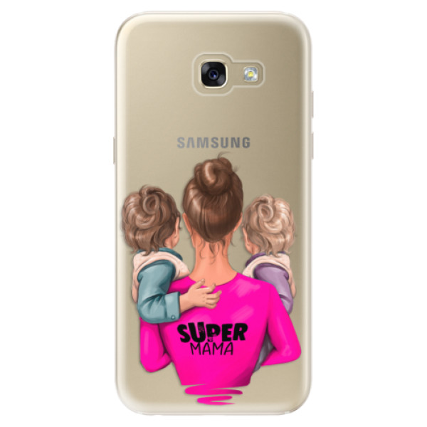 Odolné silikónové puzdro iSaprio - Super Mama - Two Boys - Samsung Galaxy A5 2017