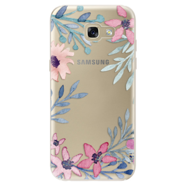 Odolné silikónové puzdro iSaprio - Leaves and Flowers - Samsung Galaxy A5 2017