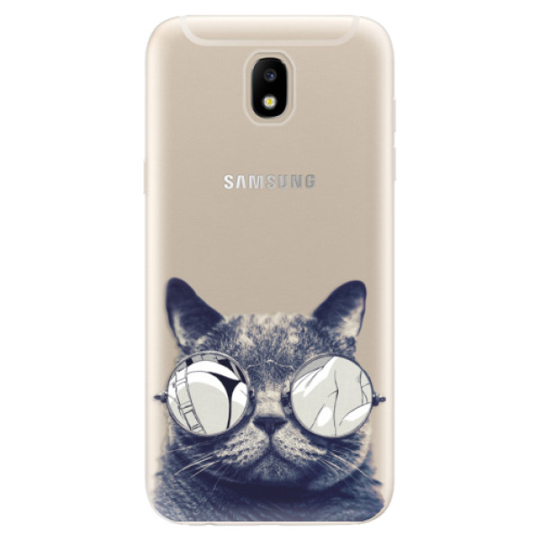 Odolné silikónové puzdro iSaprio - Crazy Cat 01 - Samsung Galaxy J5 2017