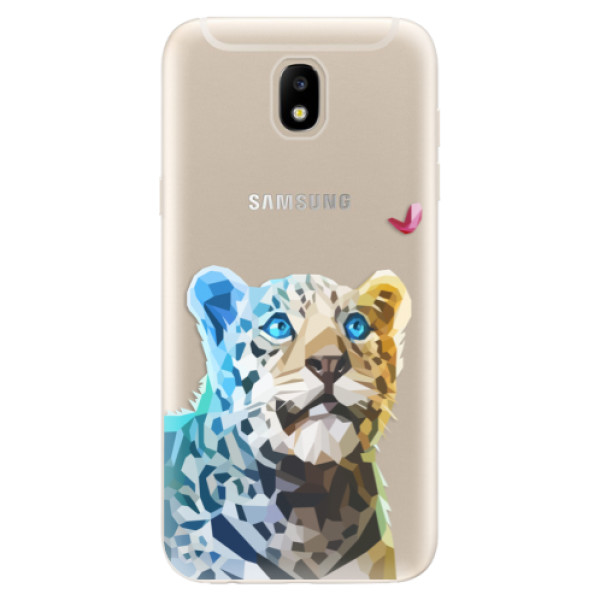 Odolné silikónové puzdro iSaprio - Leopard With Butterfly - Samsung Galaxy J5 2017