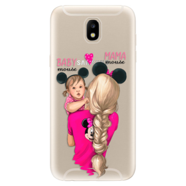 Odolné silikónové puzdro iSaprio - Mama Mouse Blond and Girl - Samsung Galaxy J5 2017