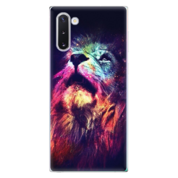 Odolné silikónové puzdro iSaprio - Lion in Colors - Samsung Galaxy Note 10
