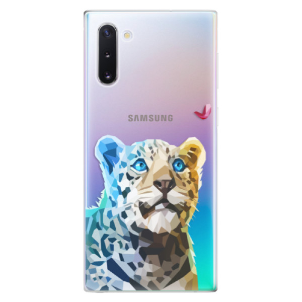 Odolné silikónové puzdro iSaprio - Leopard With Butterfly - Samsung Galaxy Note 10