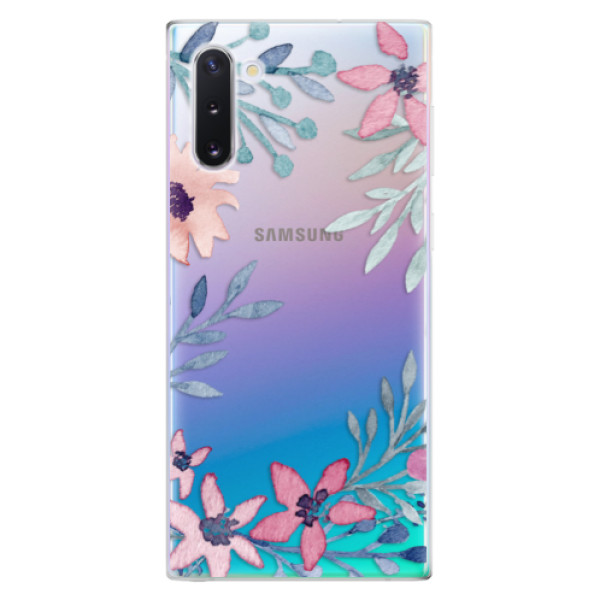 Odolné silikónové puzdro iSaprio - Leaves and Flowers - Samsung Galaxy Note 10