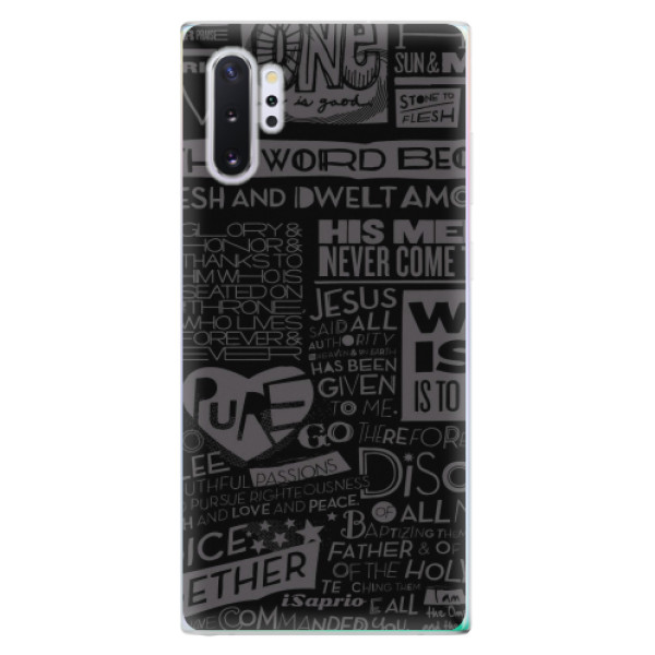 Odolné silikónové puzdro iSaprio - Text 01 - Samsung Galaxy Note 10+