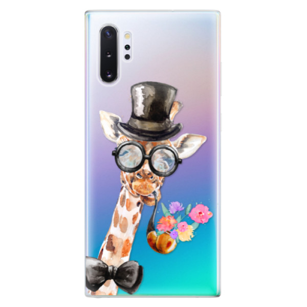 Odolné silikónové puzdro iSaprio - Sir Giraffe - Samsung Galaxy Note 10+