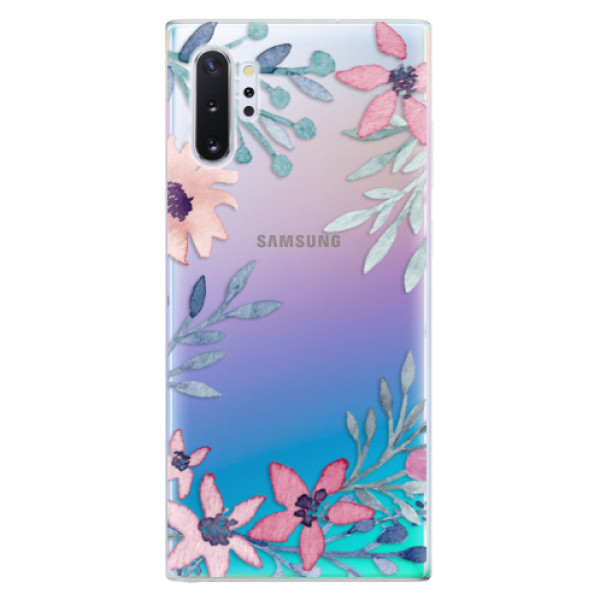 Odolné silikónové puzdro iSaprio - Leaves and Flowers - Samsung Galaxy Note 10+